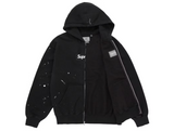Supreme MM6 Maison Margiela Box Logo Zip Up Hooded Sweatshirt Black