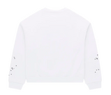 Sp5der Varsity Web Crewneck White