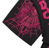 Sp5der OG Web Double Layer Short Black/Pink