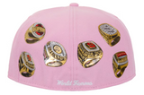 Supreme Rings Box Logo New Era 59Fifty Fitted Hat Pink