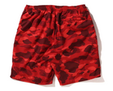 BAPE Color Camo Shark Beach Shorts (SS22) Red