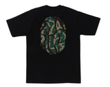 BAPE Trial Camo Big Ape Head Tee Black/Green