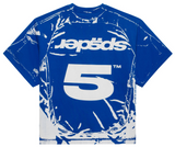 Sp5der Jersey Overprint Tee Tory Blue
