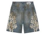 Vale White Charm Jorts Denim