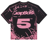 Sp5der Jersey Overprint Tee Black