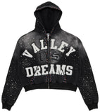 Vale Classico Zip Up Hoodie Black