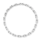 Louis Vuitton Monogram Silver Chain Necklace