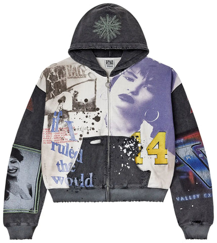 Vale Noise Zip Up Hoodie Multi