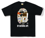 BAPE Multi Label By Bathing Ape Tee Black (Wilmington Location)
