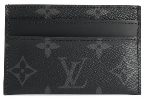 Louis Vuitton Card Holder Porte Cartes Double Monogram Eclipse Black/Grey (Wilmington Location)