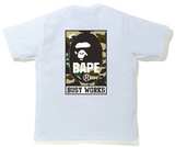 BAPE 1st Camo Busy Works Tee (FW21) White/Yellow (Myrtle Beach Location)