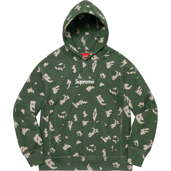 Supreme Box Logo Hooded Sweatshirt (FW21) Olive Russian Camo